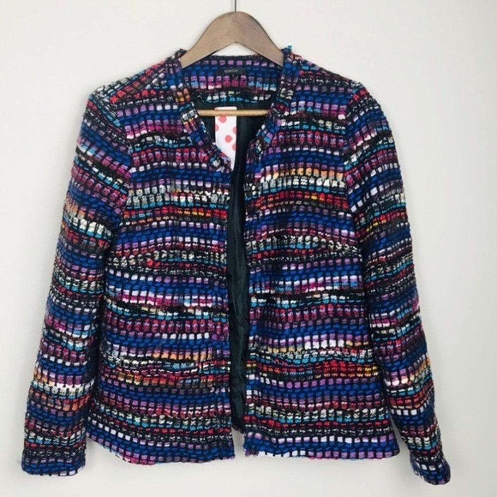 Vibrant Long Sleeve Round Neck Jacket